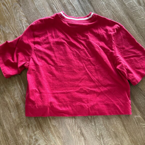 Adidas Red and White Crop Top - Picture 2 of 3